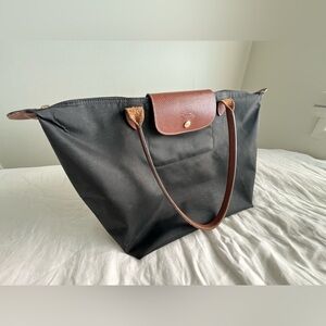 Longchamp Le Pliage Tote - Large, Black, Pre-owned